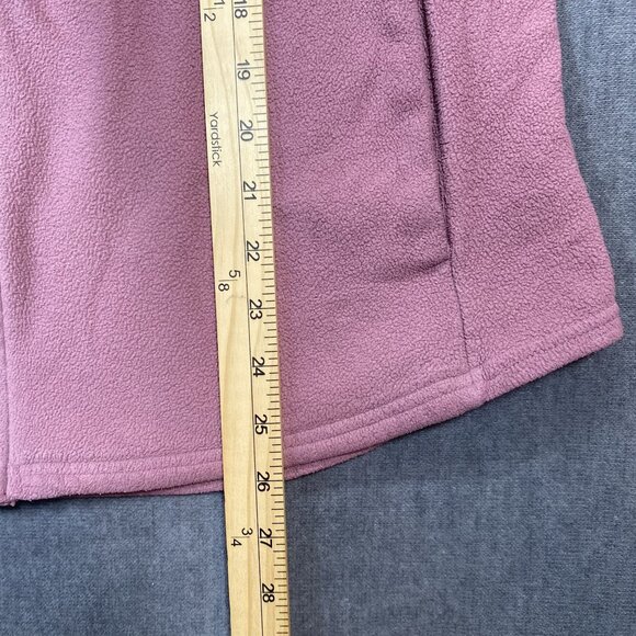 Old Navy Active Womens Go-Dry Pink Full-Zip Fleece Sweater Jacket Large - Picture 10 of 11